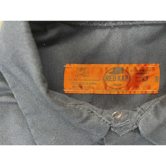 RED KAP LARGE MENS SHIRT BLUE REFLECTIVE STRIPE HI RES TOW TRUCK SAFETY - Picture 4 of 13